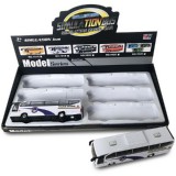 Magic Toys Fehér és kék rendőrségi busz hanggal