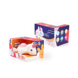 Magic Toys Fehér színű unikornis plüss fény és hang effektekkel