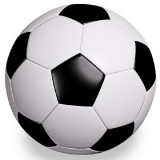 Magic Toys Fekete-fehér focilabda 23cm-es