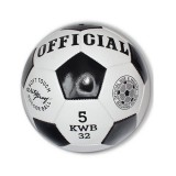 Magic Toys Fekete-fehér műbőr focilabda 23cm