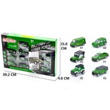 Magic Toys Fém katonai kisautók 10db-os szett