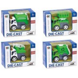 Magic Toys Fém zöld-fehér teherautók több változatban