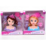 Magic Toys Fésülhető hercegnő babafej kiegészítőkkel kétféle változatban