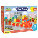 Magic Toys Fire Truck tűzoltós építőkocka szett 22db-os