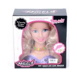 Magic Toys Fodrászbaba szőke hajjal és színes nyaklánccal