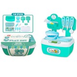 Magic Toys Fogorvosi játékszett tárolódobozban kiegészítőkkel 14 db-os