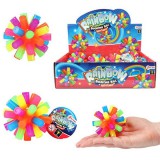 Magic Toys Fun Szivárványszínű világító pattogó labda 1db