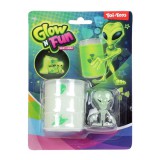 Magic Toys Glow'N Fun Slime Alien: Fluoreszkáló slime trutyi olajos hordóban űrlény figurával