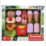 Magic Toys Gourmet hamburgeres élelmiszer játékszett jégkrémmel