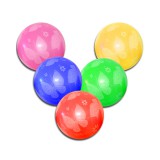 Magic Toys Gumilabda pillangós mintával 23cm