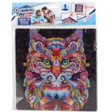Magic Toys Gyémántszemes kirakó: Macska gyémántfestő szett 20x20cm