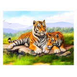 Magic Toys Gyémántszemes kirakó: Tigrisek gyémántfestő szett 40x50cm