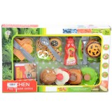 Magic Toys Hamburger tojással reggeliző szett