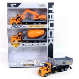 Magic Toys Hátrahúzós építési kamion szett 3db-os 1:48