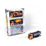 Magic Toys Hátrahúzós építési teherautó szett 3db-os