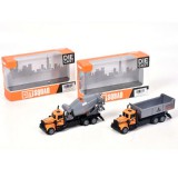 Magic Toys Hátrahúzós fém építőipari teherautó kétféle változatban