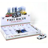 Magic Toys Hátrahúzós rendőrségi fém kisautó többféle változatban