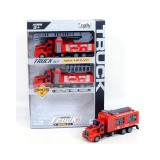 Magic Toys Hátrahúzós tűzoltó kamion szett 3db-os 1:48