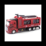 Magic Toys Hátrahúzós tűzoltó kisautó 20cm