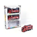 Magic Toys Hátrahúzós tűzoltósági teherautó szett 3db-os