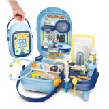 Magic Toys Hordozható 34 db-os játék orvosi szett táskában