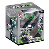 Magic Toys Interaktív távirányítós macrobot fekete-zöld színben fénnyel és hanggal