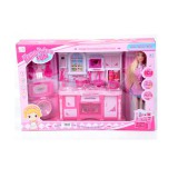 Magic Toys Játék konyha szett babával