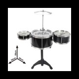 Magic Toys Jazz Drum állványos 4 részes fekete dob játékszett