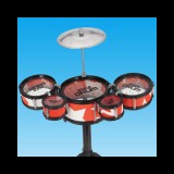 Magic Toys Jazz Drum állványos 6 részes piros játék dobfelszerelés
