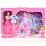 Magic Toys Kastély játékszett babával