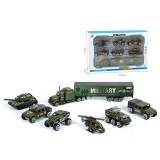 Magic Toys Katonai jármű szett kamionnal 7db-os készlet