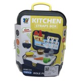 Magic Toys Konyhai játékszett fekete bőröndben kiegészítőkkel