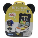 Magic Toys Konyhai szett macis tárolóban kiegészítőkkel