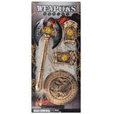 Magic Toys Középkori bárd pajzzsal és kézfej védővel 4db-os szett