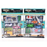 Magic Toys Közlekedési játékszett helikopterrel, járművekkel és kiegészítőkkel