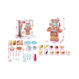 Magic Toys Lányos játékkonyha kiegészítőkkel 70x47,5x22cm