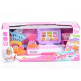 Magic Toys Lila pénztárgép fénnyel és hanggal, kosárral