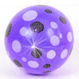 Magic Toys Lila pöttyös mintás gumilabda 23cm