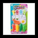 Magic Toys Little Chef élelmiszer szett zöldséggel és evőeszközökkel