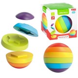 Magic Toys Little Stars szivárványos formaillesztő labda