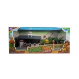 Magic Toys Lóistálló szett lovakkal és figurákkal