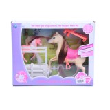 Magic Toys Lovas játékszett karámmal és nyereggel