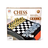 Magic Toys Mágneses sakktábla metálszín bábukkal