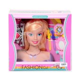 Magic Toys Manöken fésülhető szőke babafej