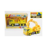 Magic Toys Markolós teherautó modell sárga színben 27cm-es