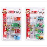 Magic Toys Mini Car: Hátrahúzós kisautó szett 4db-os kétféle változatban