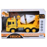 Magic Toys Mixer betonkeverő teherautó 1:18-as méretarányban fény és hang effektekkel