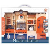 Magic Toys Modern Kitchen kék-narancs konyhaszett fénnyel és hanggal