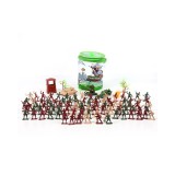 Magic Toys Műanyag játékkatona szett kiegészítőkkel