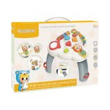 Magic Toys Multifunkciós tanuló asztal hanggal szürke-fehér